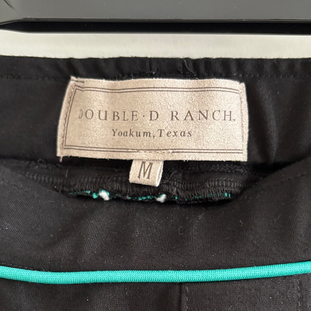 Double D Ranch Black Trousers with Teal Highlights - Picture 2 of 11